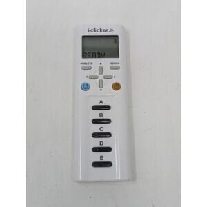 iClicker 2 Student Remote Classroom Response Controller White